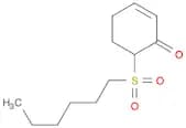 2-Cyclohexen-1-one, 6-(hexylsulfonyl)-