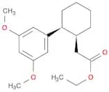 Cyclohexaneacetic acid, 2-(3,5-dimethoxyphenyl)-, ethyl ester, cis-