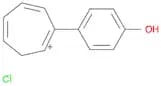 Cycloheptatrienylium, (4-hydroxyphenyl)-, chloride
