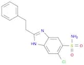 1H-Benzimidazole-5-sulfonamide, 6-chloro-2-(2-phenylethyl)-