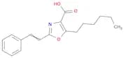 4-Oxazolecarboxylic acid, 5-hexyl-2-(2-phenylethenyl)-