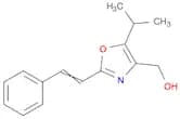 4-Oxazolemethanol, 5-(1-methylethyl)-2-(2-phenylethenyl)-