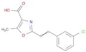 4-Oxazolecarboxylic acid, 2-[2-(3-chlorophenyl)ethenyl]-5-methyl-