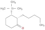Cyclohexanone, 2-pentyl-3-(trimethylsilyl)-, cis-
