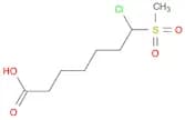 Heptanoic acid, 7-chloro-7-(methylsulfonyl)-