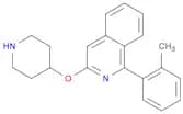 Isoquinoline, 1-(2-methylphenyl)-3-(4-piperidinyloxy)-