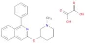 Isoquinoline, 3-[(1-methyl-3-piperidinyl)oxy]-1-phenyl-, ethanedioate