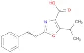 4-Oxazolecarboxylic acid, 5-(1-methylethyl)-2-(2-phenylethenyl)-