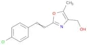 4-Oxazolemethanol, 2-[2-(4-chlorophenyl)ethenyl]-5-methyl-