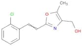 4-Oxazolemethanol, 2-[2-(2-chlorophenyl)ethenyl]-5-methyl-