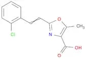 4-Oxazolecarboxylic acid, 2-[2-(2-chlorophenyl)ethenyl]-5-methyl-