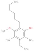 Phenol, 3-ethyl-6-hexyl-5-methoxy-2,4-dimethyl-