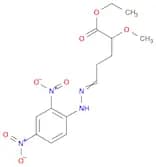 Pentanoic acid, 5-[(2,4-dinitrophenyl)hydrazono]-2-methoxy-, ethyl ester