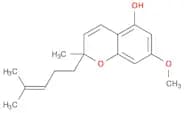 2H-1-Benzopyran-5-ol, 7-methoxy-2-methyl-2-(4-methyl-3-pentenyl)-