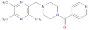 Piperazine, 1-(4-pyridinylcarbonyl)-4-[(trimethylpyrazinyl)methyl]-