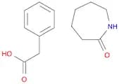 Benzeneacetic acid, compd. with hexahydro-2H-azepin-2-one (1:1)