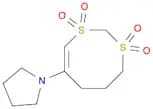 Pyrrolidine, 1-(5,6-dihydro-1,1,3,3-tetraoxido-4H-1,3-dithiocin-7-yl)-