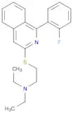 Ethanamine, N,N-diethyl-2-[[1-(2-fluorophenyl)-3-isoquinolinyl]thio]-