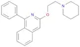 Isoquinoline, 1-phenyl-3-[2-(1-piperidinyl)ethoxy]-