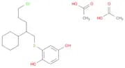 1,4-Benzenediol, 2-[(5-chloro-2-cyclohexylpentyl)thio]-, diacetate