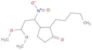 Cyclopentanone, 3-(3,3-dimethoxy-1-nitropropyl)-2-pentyl-