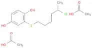 1,4-Benzenediol, 2-[(5-chlorohexyl)thio]-, diacetate