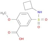 Benzoic acid, 5-[(cyclobutylamino)sulfonyl]-2-methoxy-