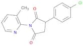 2,5-Pyrrolidinedione,3-(4-chlorophenyl)-1-(3-methyl-2-pyridinyl)-