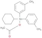 Stannane, (acetyloxy)cyclohexylbis(3-methylphenyl)-