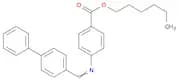 Benzoic acid, 4-[([1,1'-biphenyl]-4-ylmethylene)amino]-, hexyl ester