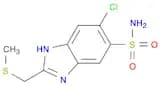 1H-Benzimidazole-5-sulfonamide, 6-chloro-2-[(methylthio)methyl]-