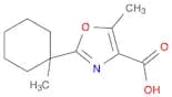 4-Oxazolecarboxylic acid, 5-methyl-2-(1-methylcyclohexyl)-
