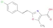 4-Oxazolecarboxylic acid, 2-[2-(4-chlorophenyl)ethenyl]-5-methyl-