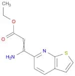 2-Propenoic acid, 3-amino-3-thieno[2,3-b]pyridin-6-yl-, ethyl ester