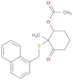 Cyclohexanone, 3-(acetyloxy)-2-methyl-2-[(1-naphthalenylmethyl)thio]-