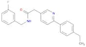 3-Pyridineacetamide, 6-(4-ethylphenyl)-N-[(3-fluorophenyl)methyl]-