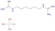 Guanidine, N,N'''-1,6-hexanediylbis-, phosphate