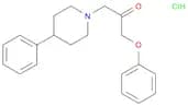 2-Propanone, 1-phenoxy-3-(4-phenyl-1-piperidinyl)-, hydrochloride