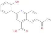4-Quinolinecarboxylic acid, 6-acetyl-2-(2-hydroxyphenyl)-