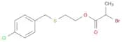 Propanoic acid, 2-bromo-, 2-[[(4-chlorophenyl)methyl]thio]ethyl ester
