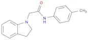 1H-Indole-1-acetamide, 2,3-dihydro-N-(4-methylphenyl)-