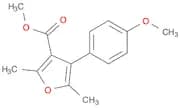 3-Furancarboxylic acid, 4-(4-methoxyphenyl)-2,5-dimethyl-, methyl ester