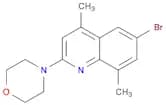 Quinoline, 6-bromo-4,8-dimethyl-2-(4-morpholinyl)-
