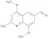 6-Quinolinecarboxaldehyde, 4,8-dimethoxy-2-methyl-