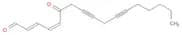 2,4-Heptadecadiene-8,11-diynal, 6-oxo-, (E,Z)-