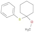 Benzene, [(1-methoxycyclohexyl)thio]-