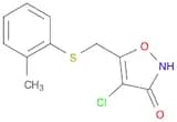 3(2H)-Isoxazolone, 4-chloro-5-[[(2-methylphenyl)thio]methyl]-