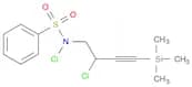 Benzenesulfonamide, N-chloro-N-[2-chloro-4-(trimethylsilyl)-3-butynyl]-