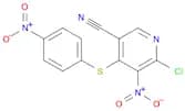 3-Pyridinecarbonitrile, 6-chloro-5-nitro-4-[(4-nitrophenyl)thio]-