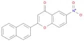 4H-1-Benzopyran-4-one, 2-(2-naphthalenyl)-6-nitro-